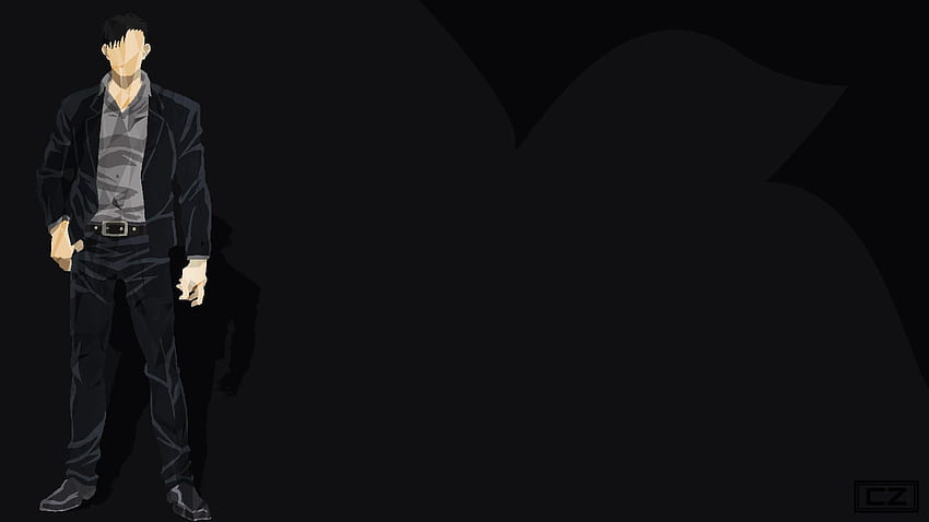 95 Nicolas Minimalist Gangsta por Chad Zor - de Android / iPhone (png / jpg) (2022), Peaky Blinders Minimalist fondo de pantalla